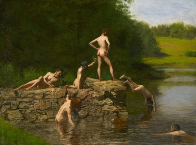 Úszás  alkotó: Thomas Eakins