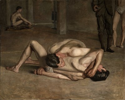 Birkózók alkotó: Thomas Eakins