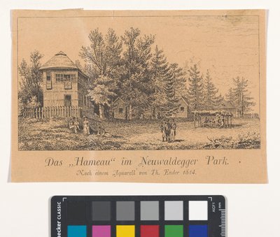 Das "Hameau" im Neuwaldegger Park alkotó: Thomas Ender