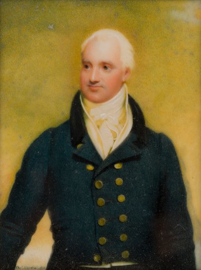 Cecil Forester portréja, kb. 1. Lord Forester, 1830 körül (olaj és elefántcsont) alkotó: Thomas Falcon Marshall