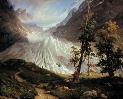 Az alsó Grindelwald-gleccser alkotó: Thomas Fearnley