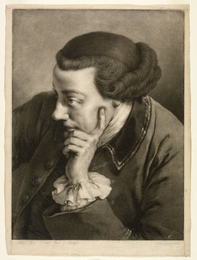 Bal könyökére támaszkodó férfi alkotó: Thomas Frye