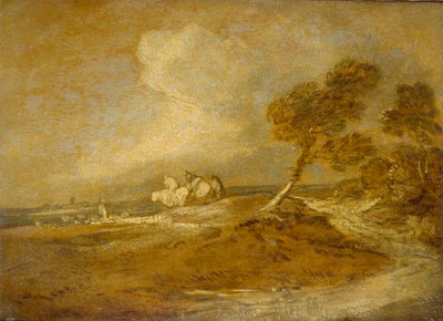 Táj lovasokkal, 18. század vége alkotó: Thomas Gainsborough