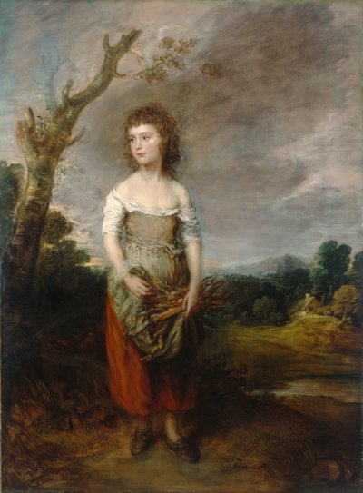 Egy parasztlány köcsögöket gyűjt egy erdőben alkotó: Thomas Gainsborough