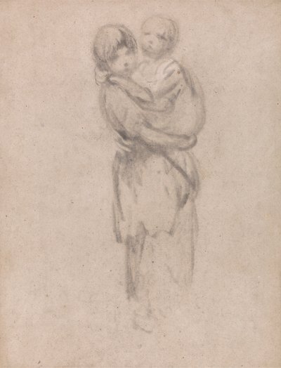Egy fiatal lány a kezében egy gyermek alkotó: Thomas Gainsborough
