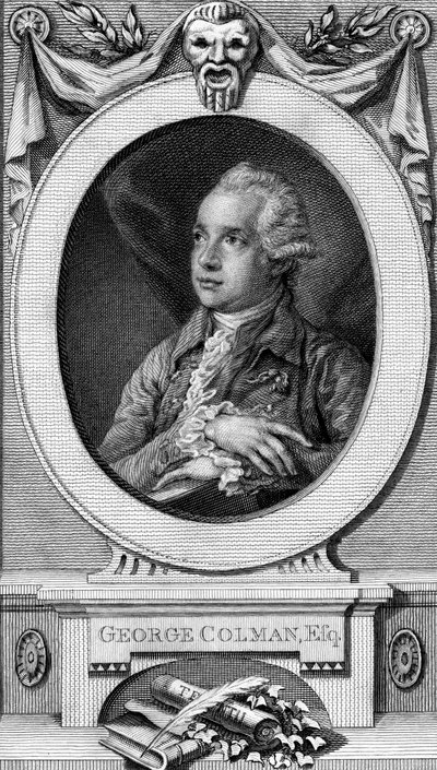 Idősebb George Colman, John Hall metszete alkotó: Thomas Gainsborough