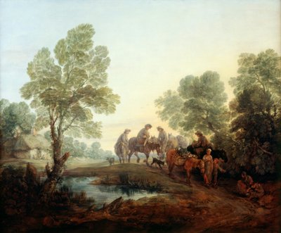 Going to Market, 1770 körül (olaj, vászon) alkotó: Thomas Gainsborough