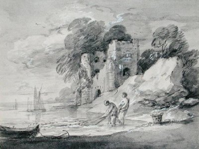 A Szajna háló vontatása alkotó: Thomas Gainsborough