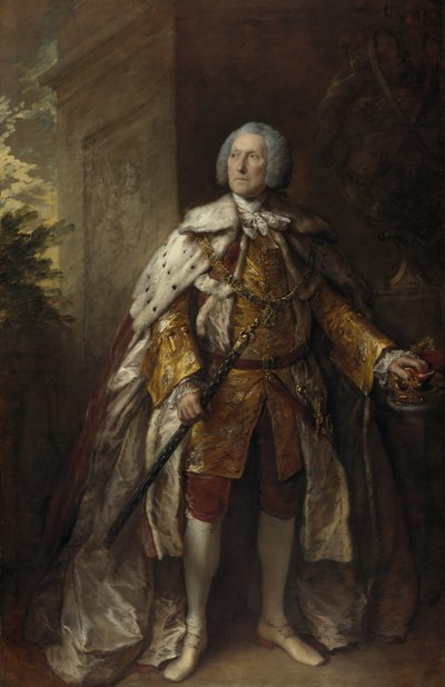 John Campbell, Argyll 4. hercege, körülbelül 1693 - 1770. Katona alkotó: Thomas Gainsborough
