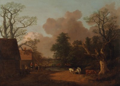 Táj tejeslánnyal, 1754 és 1756 között. alkotó: Thomas Gainsborough