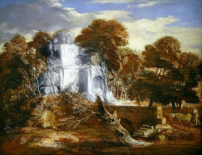 Táj figurával és szarvasmarhával (olaj, vászon) alkotó: Thomas Gainsborough
