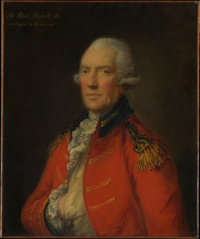 Paul Pechell alezredes (1724-1800) alkotó: Thomas Gainsborough