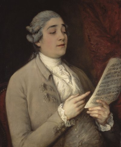 Giusto Ferdinando Tenducci 1736-1790, il Senesino néven ismert portréja, 1770 körül. alkotó: Thomas Gainsborough