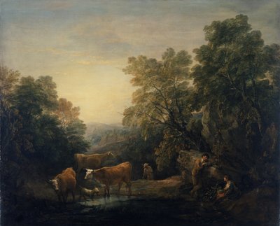 Sziklás táj Hágárral és Izmaellel (olaj, vászon) alkotó: Thomas Gainsborough