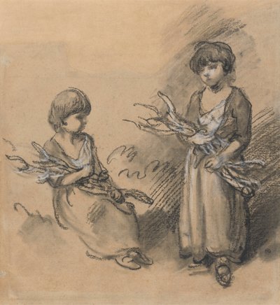 Tanulmányok köcsögöket hordozó lányokról alkotó: Thomas Gainsborough