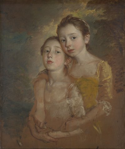 A festő lányai macskával, 1760-1760 körül (olaj, vászon) alkotó: Thomas Gainsborough