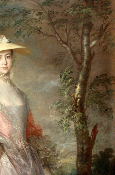 Farészlet, Mary, Howe grófnő 1760 körüli festményéről (olaj, vászon) alkotó: Thomas Gainsborough