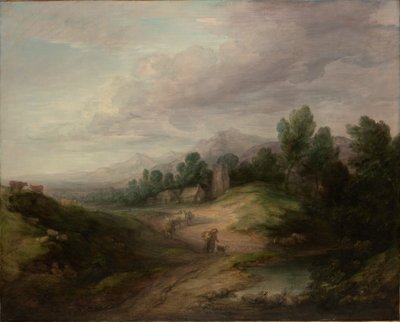 Fás hegyvidéki táj alkotó: Thomas Gainsborough
