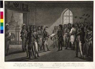 Tadeusz Kosciuszko és a lengyel arisztokraták I. Pál cártól visszakérik szabadságukat alkotó: Thomas Gaugain
