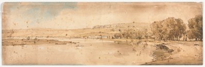 Válogatás a húsz legszebb kilátásból Párizsban, 1802. alkotó: Thomas Girtin