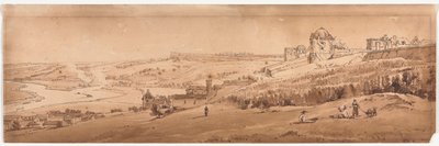 Válogatás a húsz legszebb kilátásból Párizsban, 1802. alkotó: Thomas Girtin