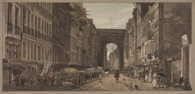 Válogatás a húsz legfestőibb párizsi kilátásból: Kilátás a St. Denis kapujára..., 1803 alkotó: Thomas Girtin