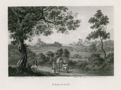 Woolwich látképe alkotó: Thomas Girtin