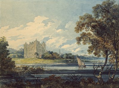 Duff House, Banff, 1794 (akvarell, néhány karcolással, grafit jelzésekkel) alkotó: Thomas Girtin