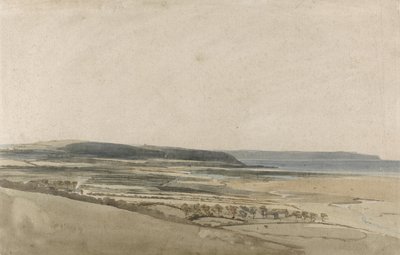 A Taw folyó torkolata, Devon, 1801 körül (akvarell ceruzával, papíron) alkotó: Thomas Girtin