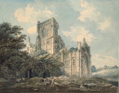 Kirkstall Abbey, Yorkshire, 1790-1802 alkotó: Thomas Girtin