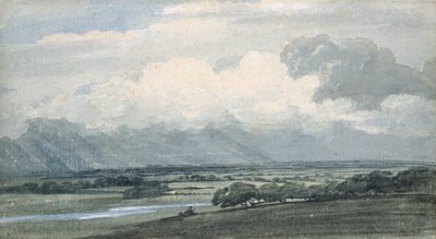 Tájkép viharos éggel, 1800 körül (akvarell és testfesték, papír) alkotó: Thomas Girtin