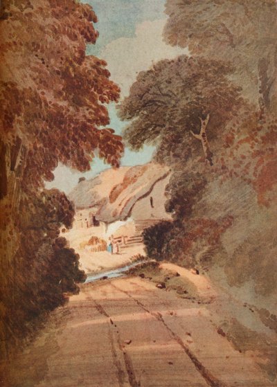 Lane and Cottages, c1800 alkotó: Thomas Girtin