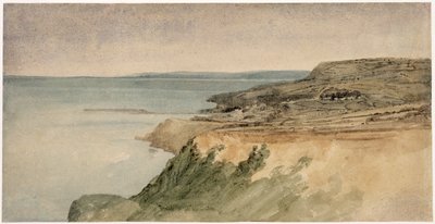 Lyme Regis, Dorset, 1797 körül (wc ceruzával texturált papíron) alkotó: Thomas Girtin