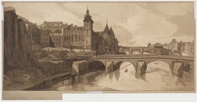 Válogatás a húsz legszebb kilátásból Párizsban: A Pont au Change látványa alkotó: Thomas Girtin