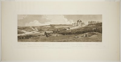 Kilátás a Saint Germain on Laye palotateraszáról, a Twenty Views Párizsból és környékén alkotó: Thomas Girtin