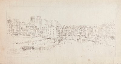 Kilátás a Pont St. Michelre a Pont Neufról alkotó: Thomas Girtin