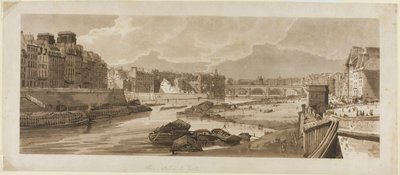 Kilátás a városra a Louvre-ral stb., Pont Marie-ból, Párizs legfestőibb kilátásainak húsz válogatásából alkotó: Thomas Girtin