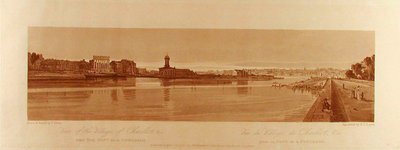 Ansicht des Dorfes Chaillot &c vom Pont de la Concorde aus gesehen alkotó: Thomas Girtin