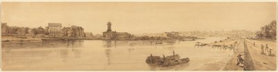Chaillot falu látképe a Pont de la Concorde felől: 17. tábla alkotó: Thomas Girtin