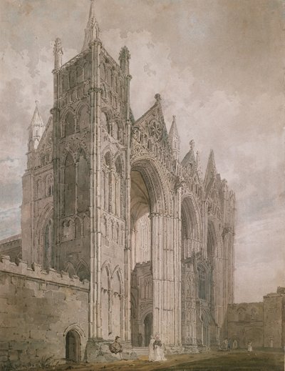 Peterborough katedrális nyugati frontja alkotó: Thomas Girtin
