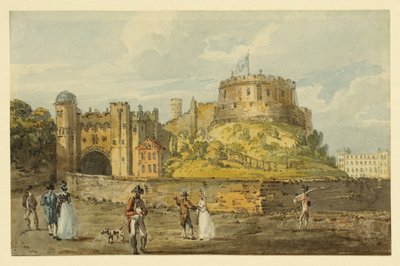 Windsori kastély, 1792 körül (akvarell és tus, papír) alkotó: Thomas Girtin