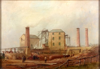 Hartley Colliery a katasztrófa után, 1869 alkotó: Thomas H. Hair
