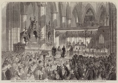Arthur Thynne tiszteletes kórusházassága Kendall kisasszonnyal a westminsteri apátságban a héten kedden alkotó: Thomas Harrington Wilson