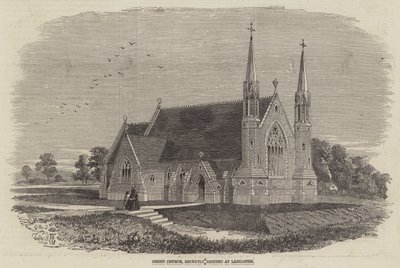 Christ Church, amelyet nemrégiben emeltek Lancasterben alkotó: Thomas Harrington Wilson
