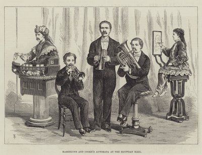 Maskelyne és Cooke automatája az Egyptian Hallban alkotó: Thomas Harrington Wilson