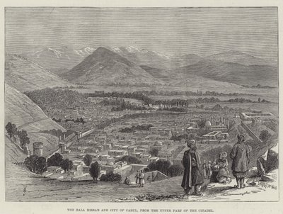 A Bala Hissar és Cabul városa, a Citadella felső részéből alkotó: Thomas Harrington Wilson