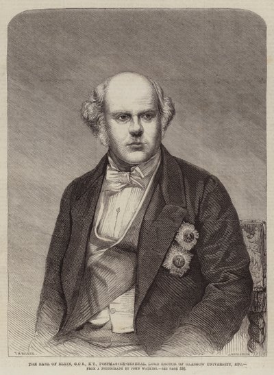 The Earl of Elgin, GCB, KT, Postmaster-General, Lord Rector of Glasgow University, stb alkotó: Thomas Harrington Wilson