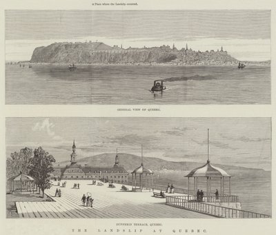 Földcsuszamlás Quebecben alkotó: Thomas Harrington Wilson