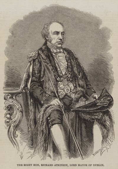 Richard Atkinson, Dublin főpolgármestere alkotó: Thomas Harrington Wilson
