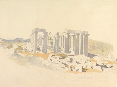 Apollón temploma Bassában, 1843. alkotó: Thomas Hartley Cromek